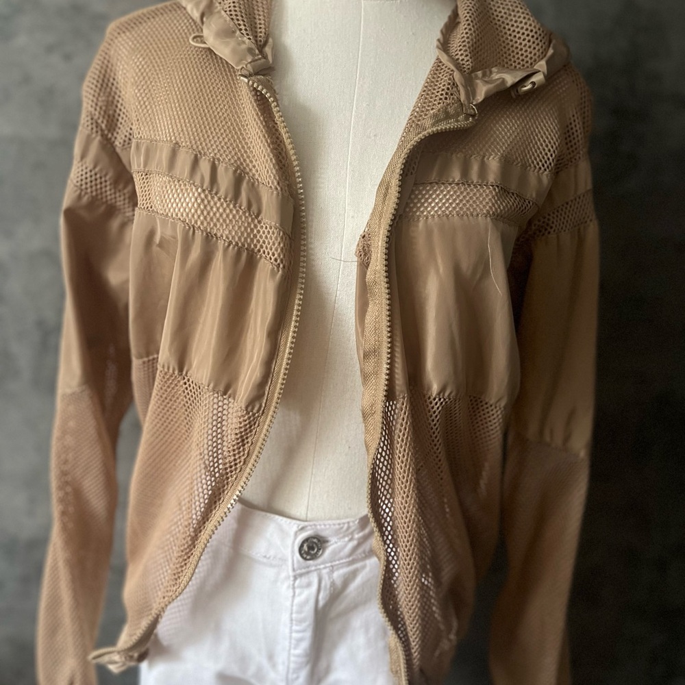 Tan Utility Jacket Lightweight Collared - image 1